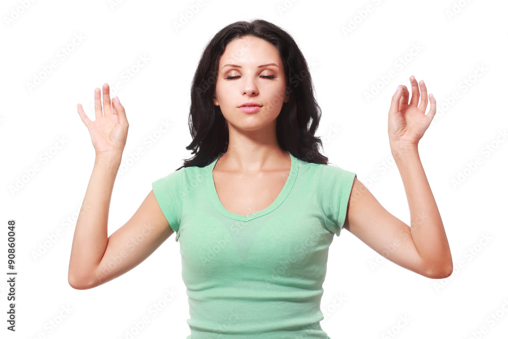 woman meditating woman meditating