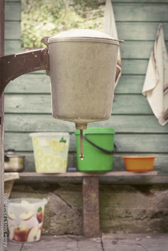 rustic washstand attach to a wooden walll rustic washstand attach to a wooden walll