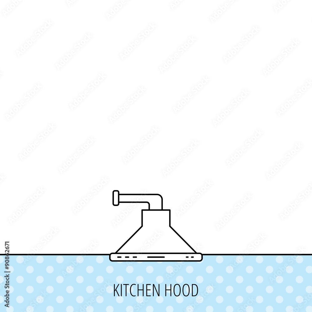 Kitchen hood icon. Kitchenware equipment sign. Kitchen hood icon. Kitchenware equipment sign.