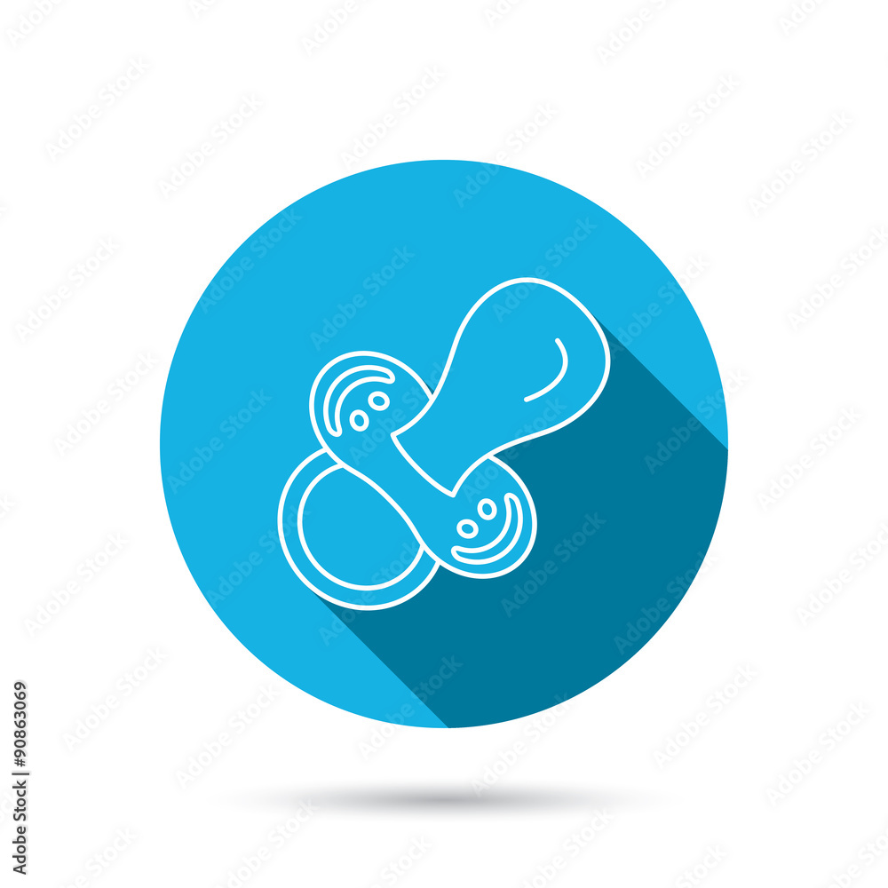 Pacifier icon. Nipple or dummy sign. Pacifier icon. Nipple or dummy sign.