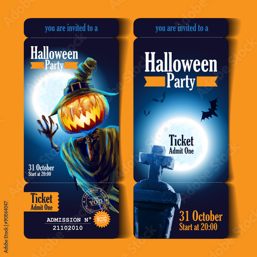 halloween ticket party night