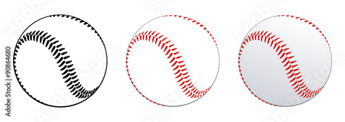 set of baseballs photo
