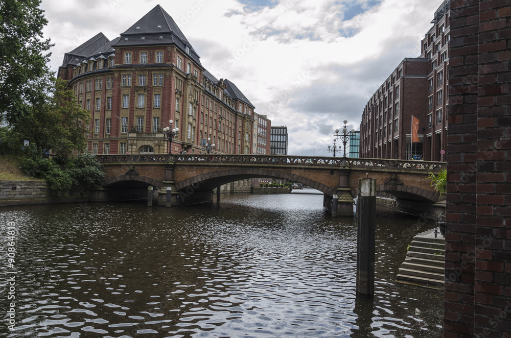 Naklejka premium Hamburg City