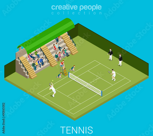 Sport collection: tennis game