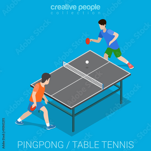 Sport collection: table tennis match