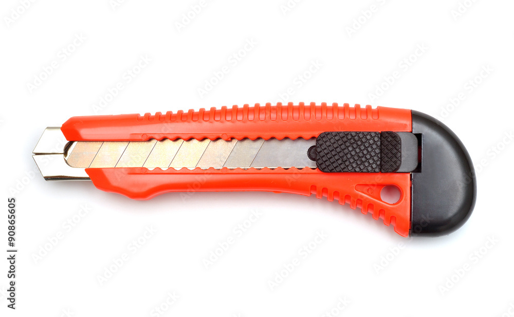 Red stationery knife Red stationery knife