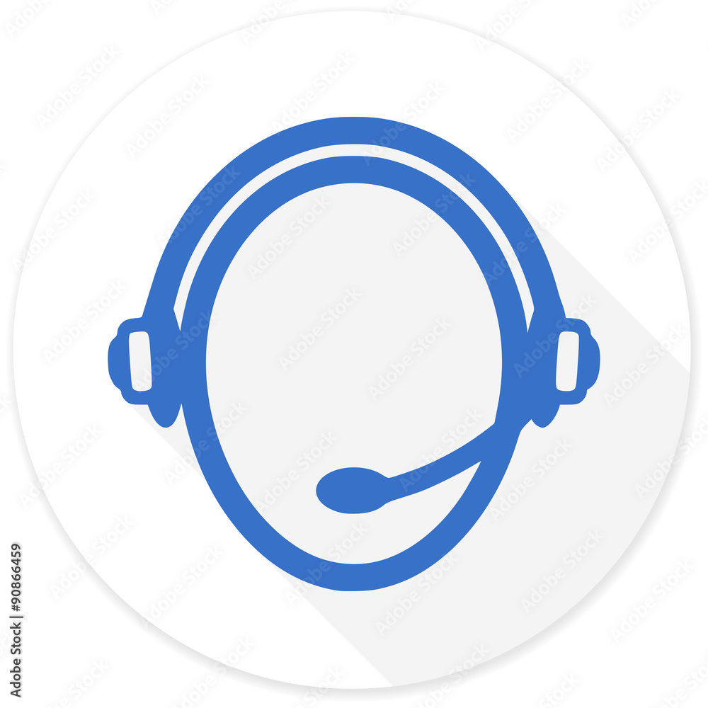 customer service flat design modern icon customer service flat design modern icon
