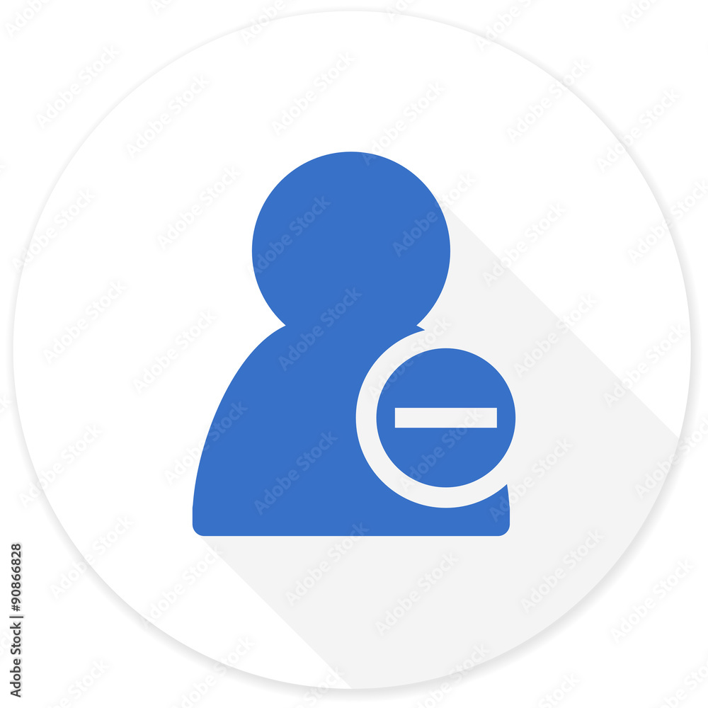 remove contact flat design modern icon remove contact flat design modern icon