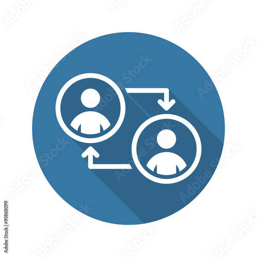 Retraining Icon. Business Concept. Flat Design.