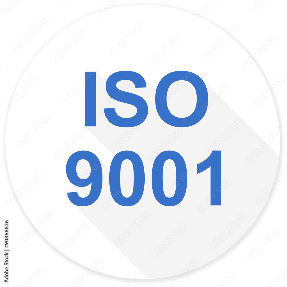 iso 9001 flat design modern icon iso 9001 flat design modern icon