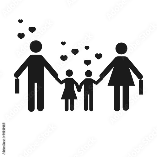 refugees illustration over white color background