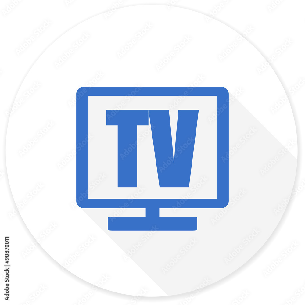 tv flat design modern icon tv flat design modern icon