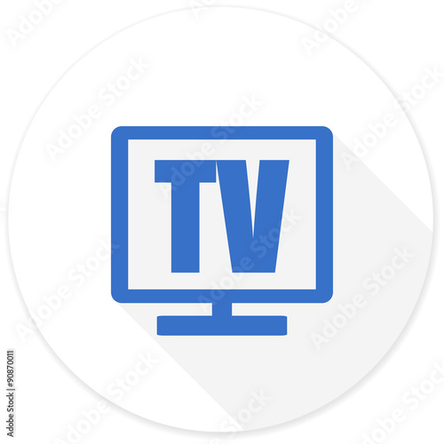 tv flat design modern icon