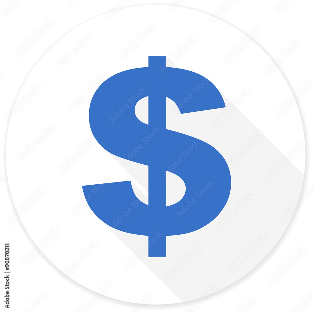 dollar flat design modern icon dollar flat design modern icon