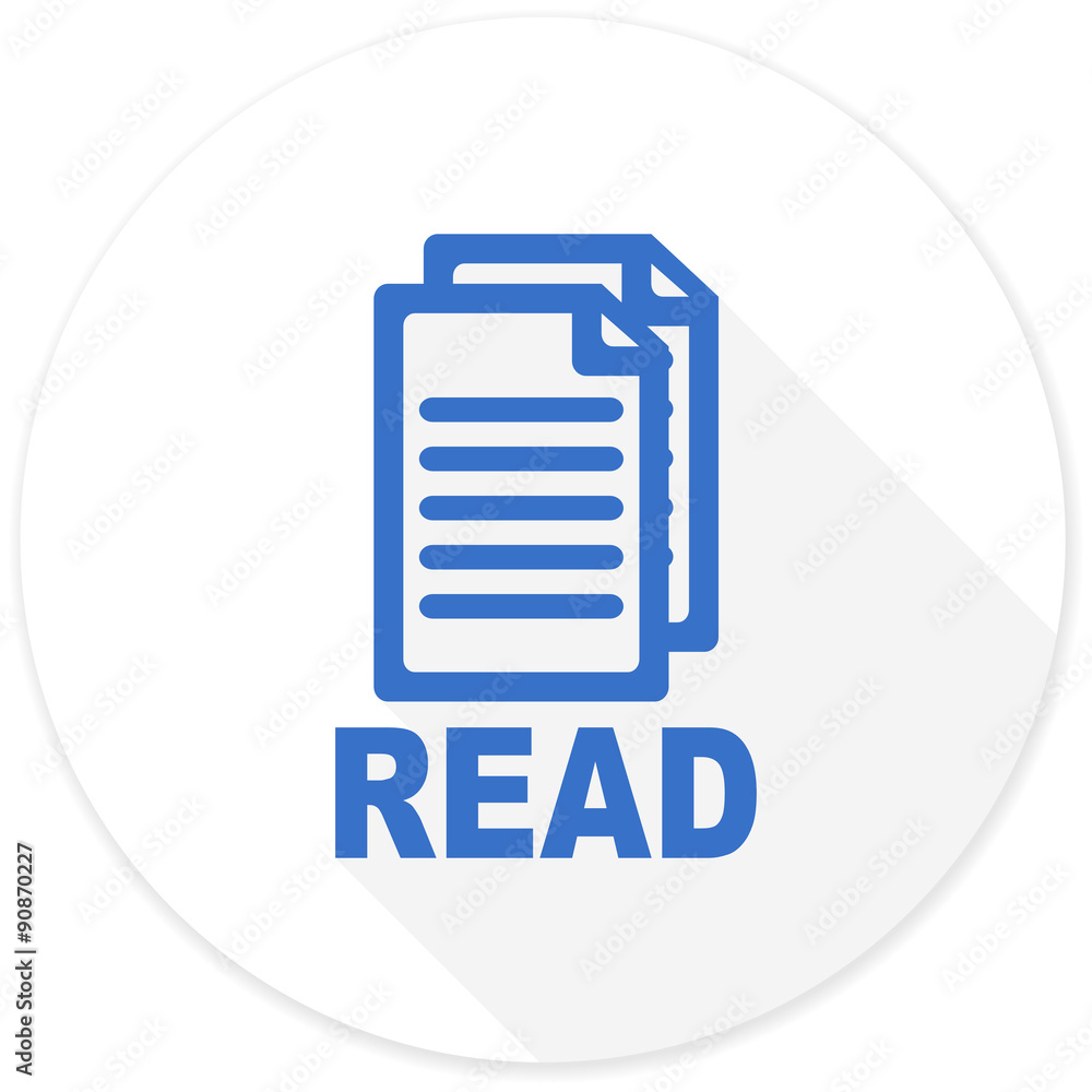 read flat design modern icon read flat design modern icon