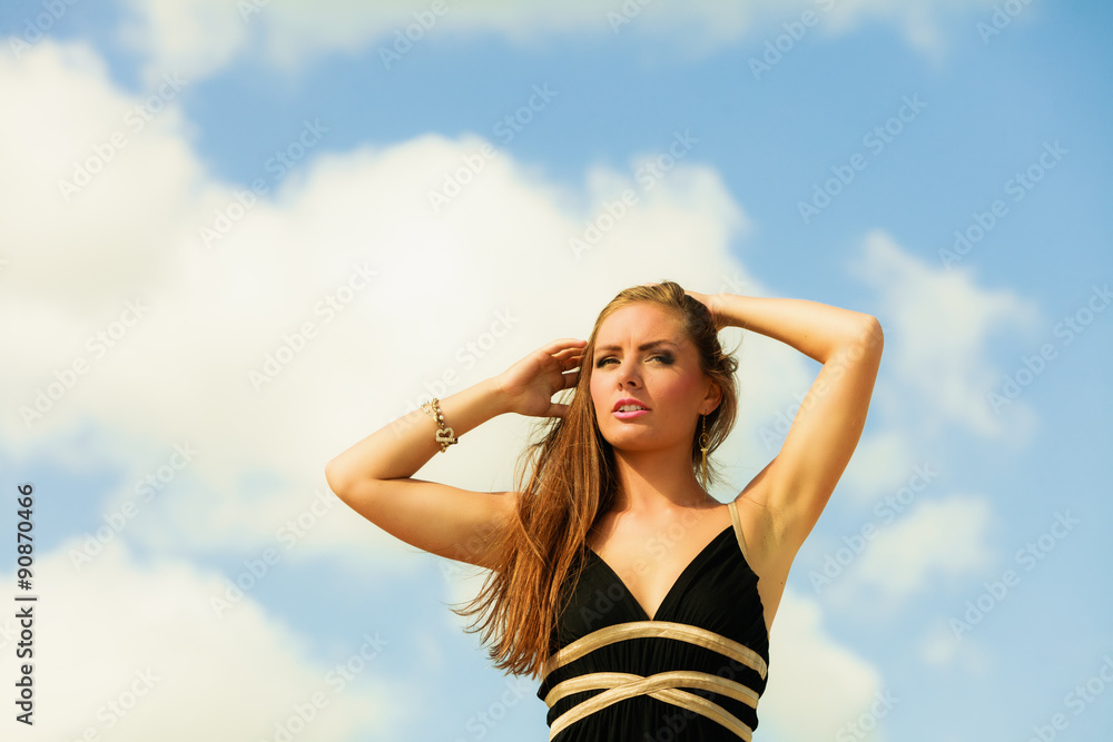 Seductive woman summertime Seductive woman summertime