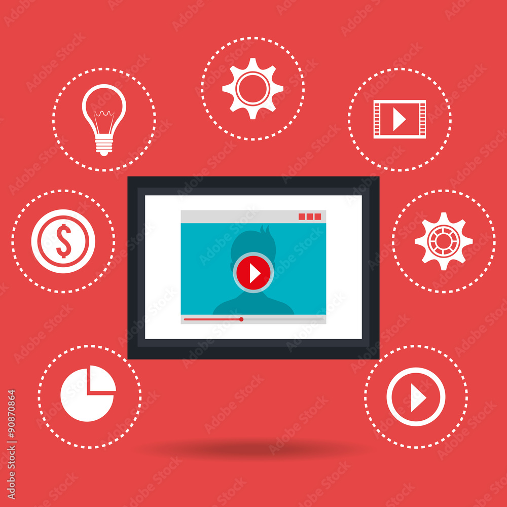 Obraz premium Social media design.