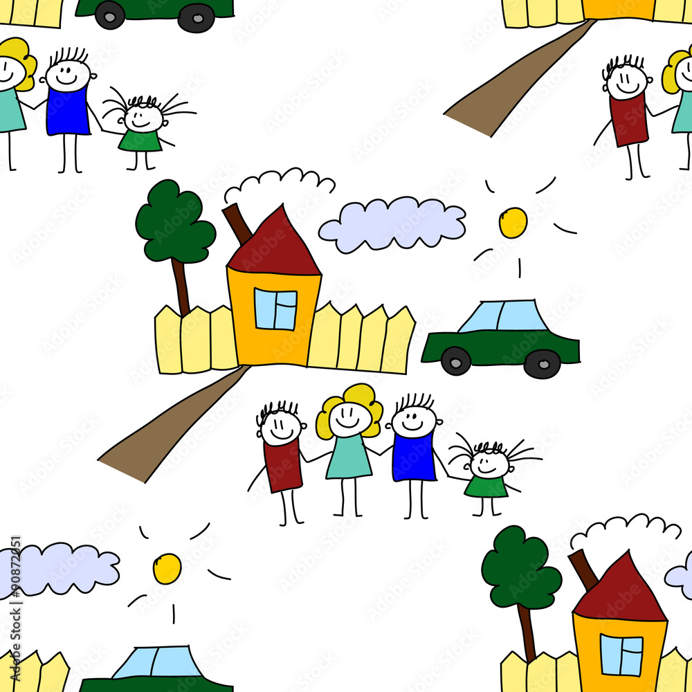 Obraz premium Seamless vector pattern