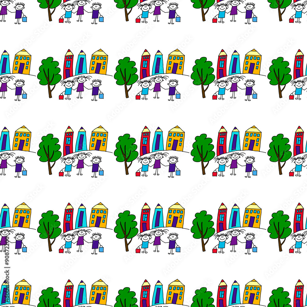 Fototapeta premium Seamless vector pattern