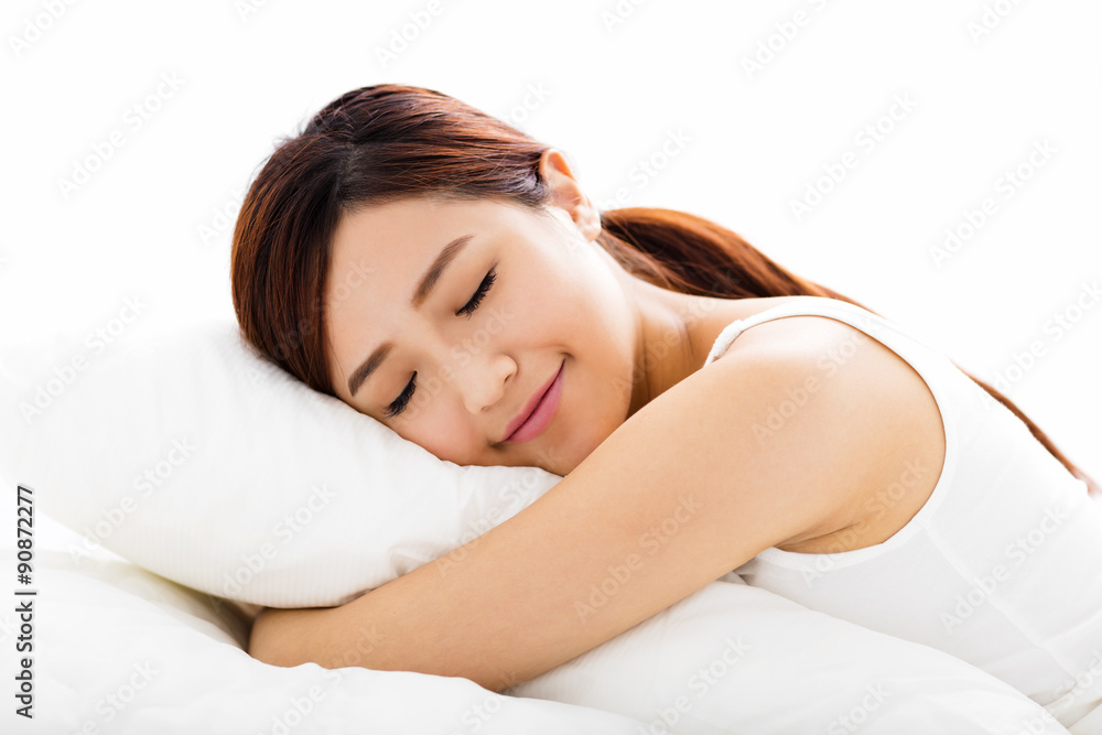 beautiful young woman sleep on the bed beautiful young woman sleep on the bed