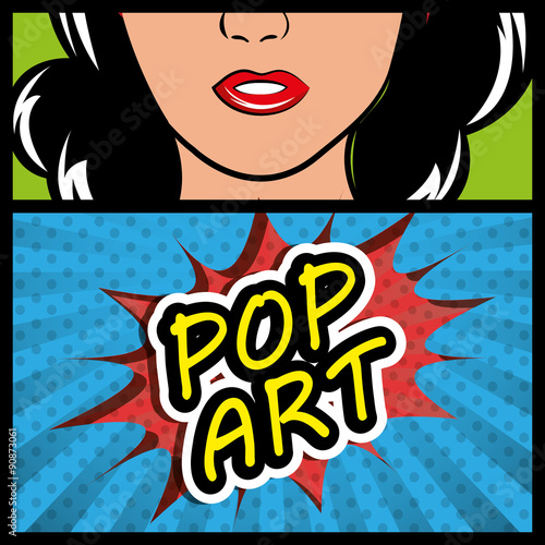 Pop art and comic design