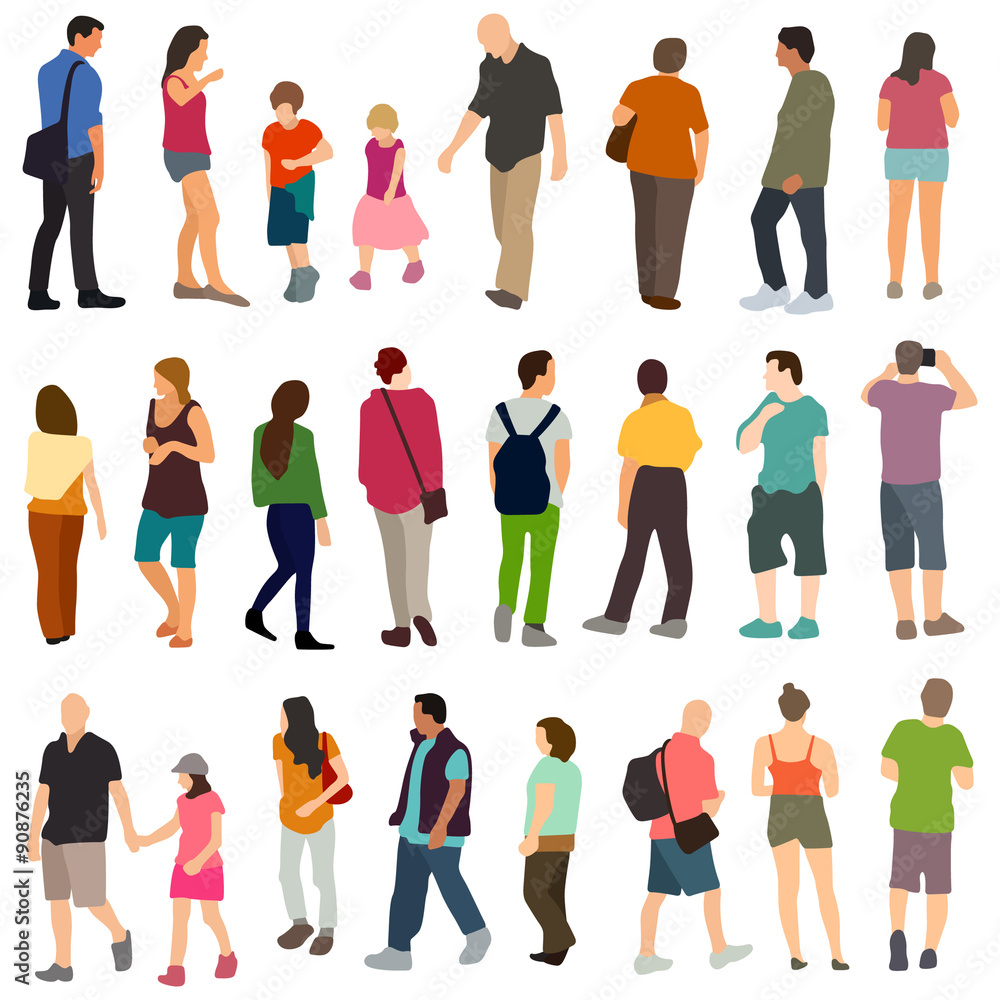 Fototapeta premium Vector people collection