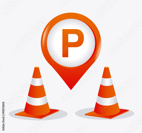 Parking zone graphic design