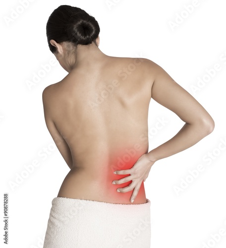 Woman with back pain
