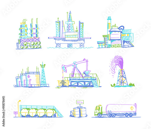 Production, storage of oil transportation drawings by hand