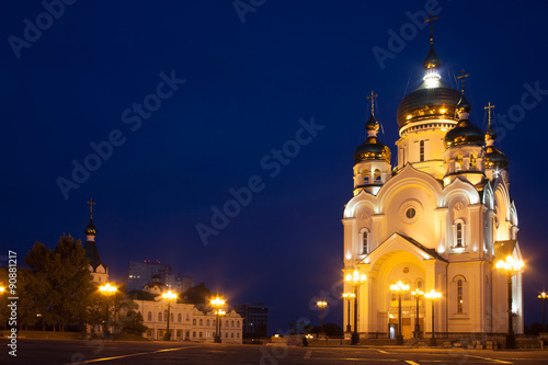 Orthodox cathedral in Khabarovsk, Russia