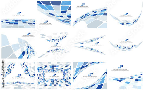 Set of Checkered Backgrounds