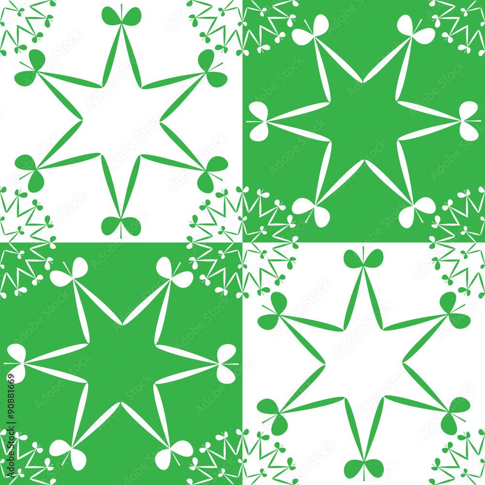 Fototapeta premium shamrock pattern