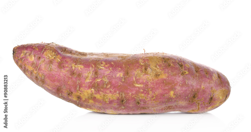 sweet potato on the white background sweet potato on the white background