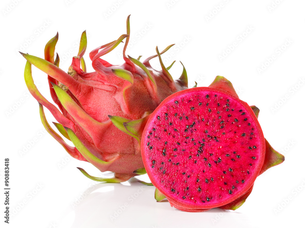 Dragon Fruit isolated against white background. Dragon Fruit isolated against white background.