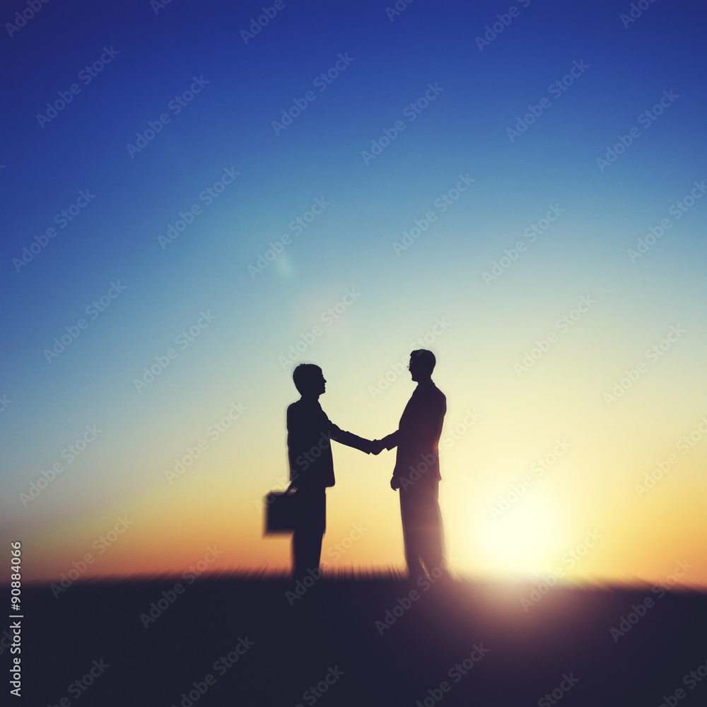 Businessmen Handshake Deal Business Partnership Concept