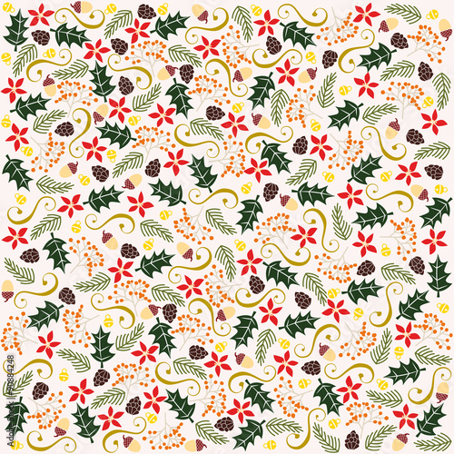 Wallpaper Mural Christmas background. Vector design.  Torontodigital.ca