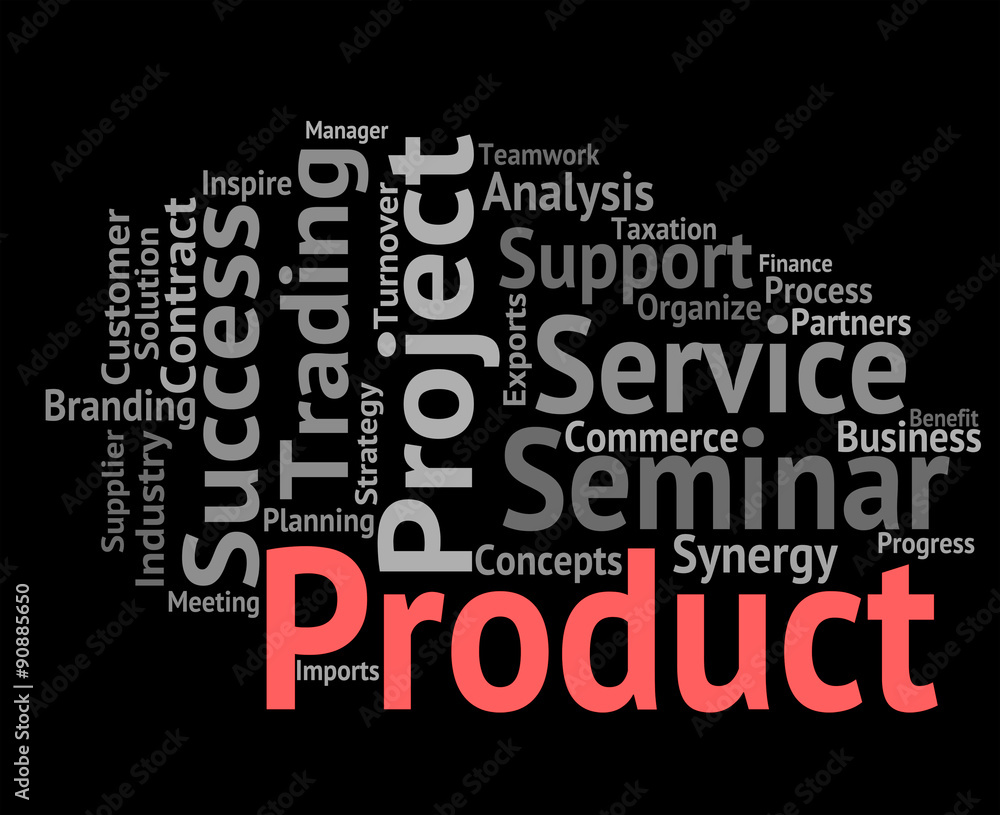 Product Word Shows Words Stocks And Goods Product Word Shows Words Stocks And Goods