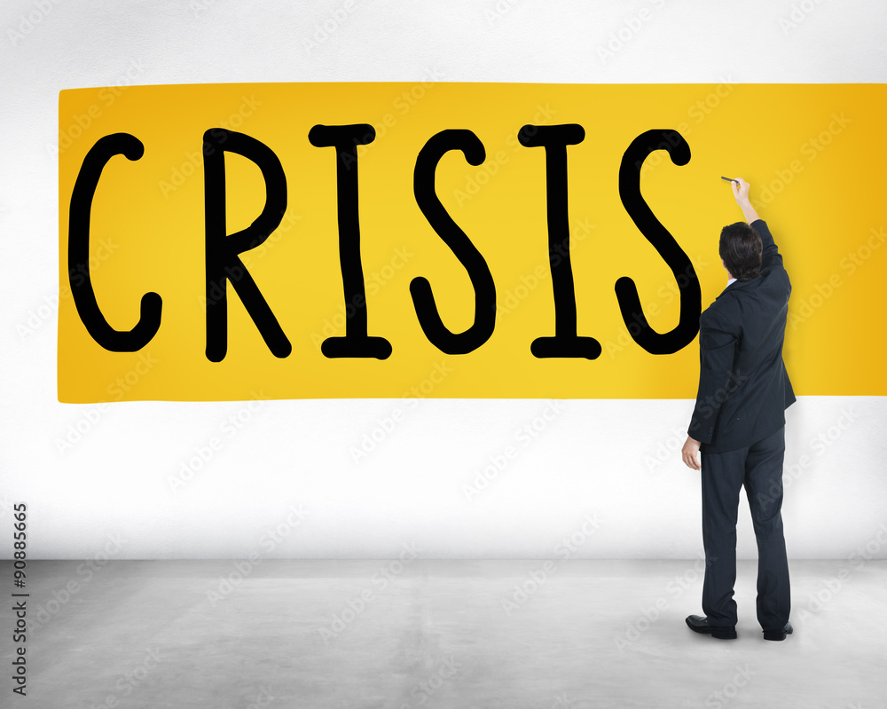 Economics Financial Crisis Risk Strategy Concept Economics Financial Crisis Risk Strategy Concept