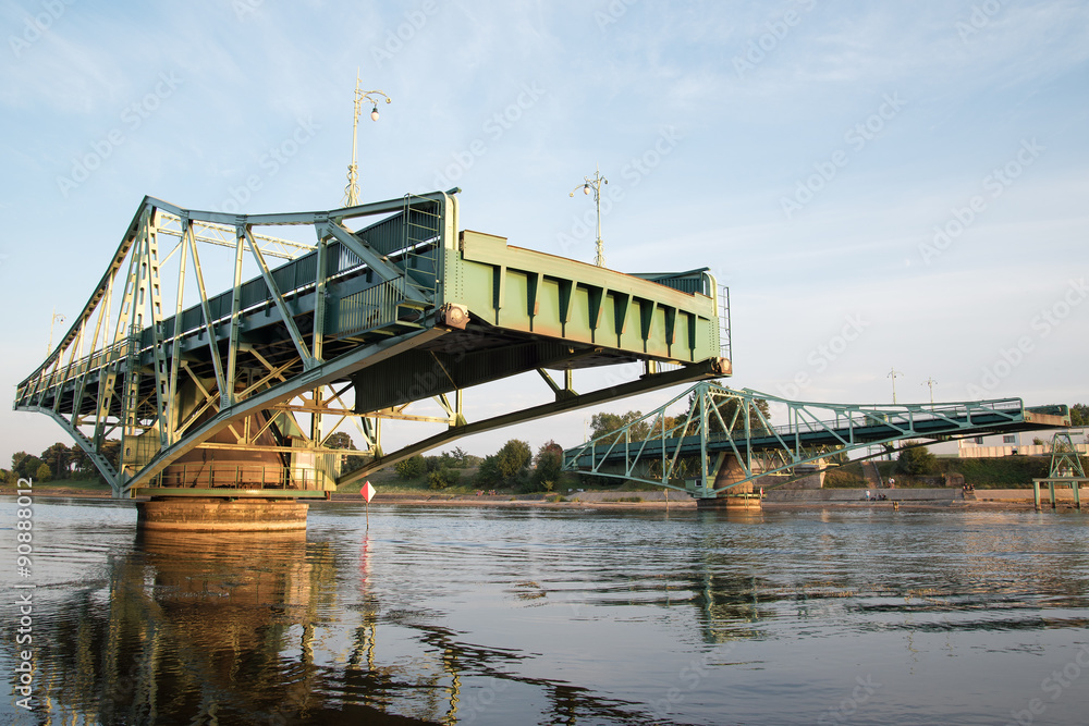 Rotating bridge in Liepaja, Latvia.