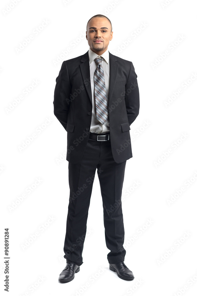 Cheerful businessman standing Cheerful businessman standing