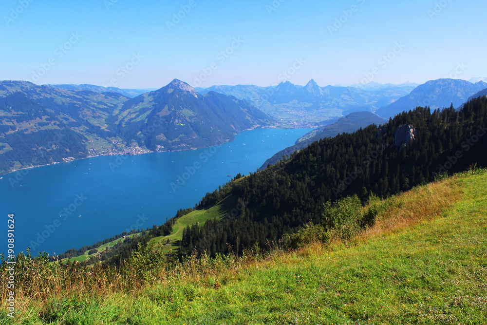  Switzerland, mountain and lake
