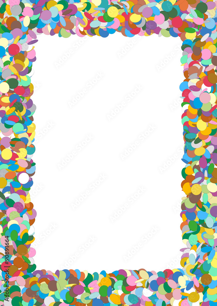 Abstract Colorful Rectangular Vector Confetti Frame with Free Space for  Advertising and Text - Konfetti, Rahmen, Textfäche, weiße Fläche, Vorlage,  Bilderrahmen, bunt, fröhlich Stock Vector | Adobe Stock