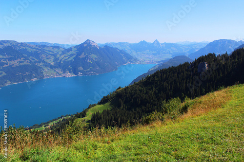  Switzerland, mountain and lake © tanazura