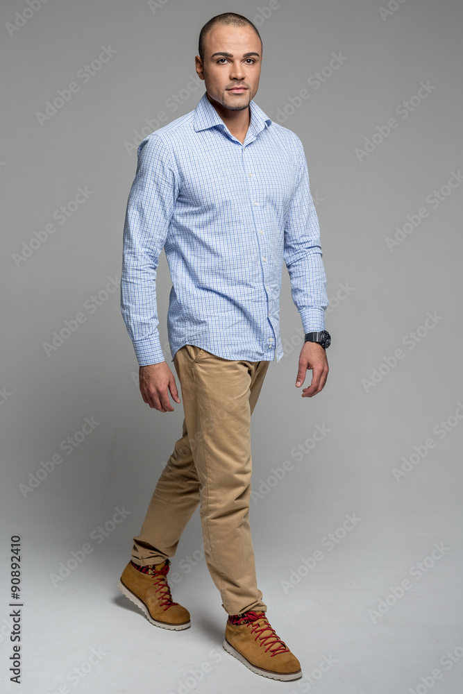 Elegant young handsome man. Studio fashion portrait Elegant young handsome man. Studio fashion portrait