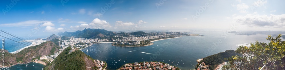 Rio de Janeiro, Sugar leaf view landscape panorama