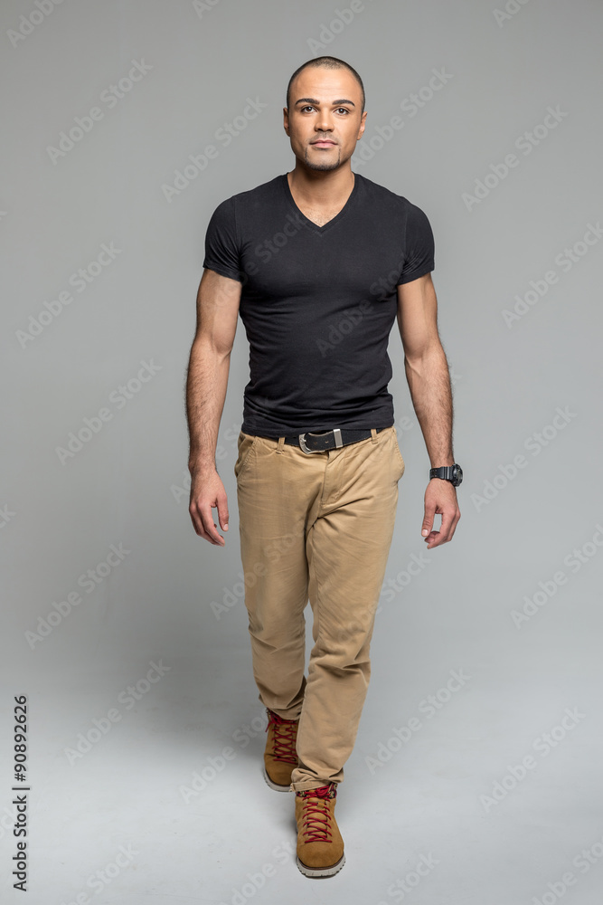 Elegant young handsome man. Studio fashion portrait Elegant young handsome man. Studio fashion portrait