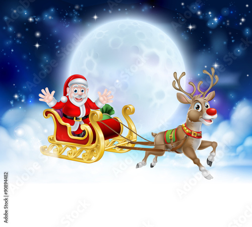 Santa Sleigh Header