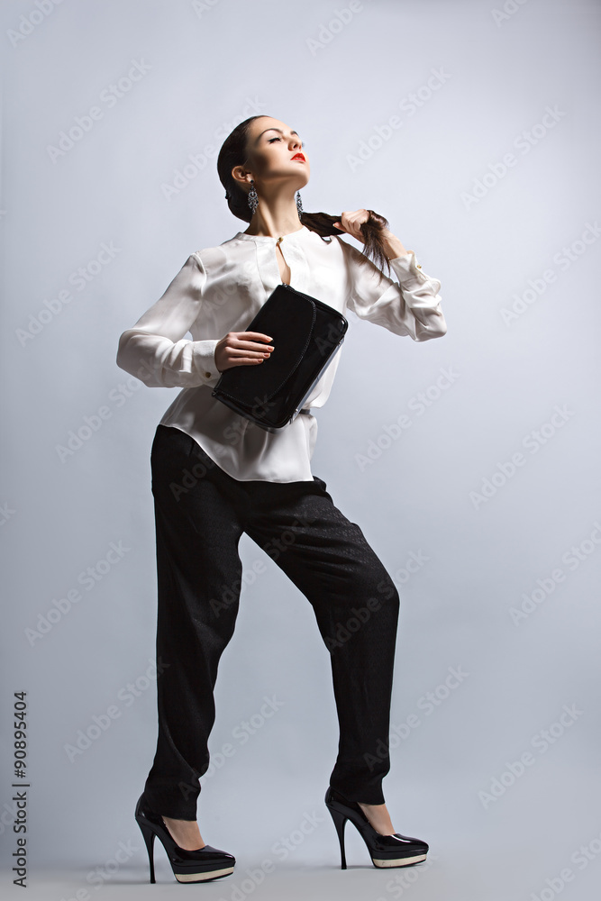 Obraz premium Girl posing. Studio