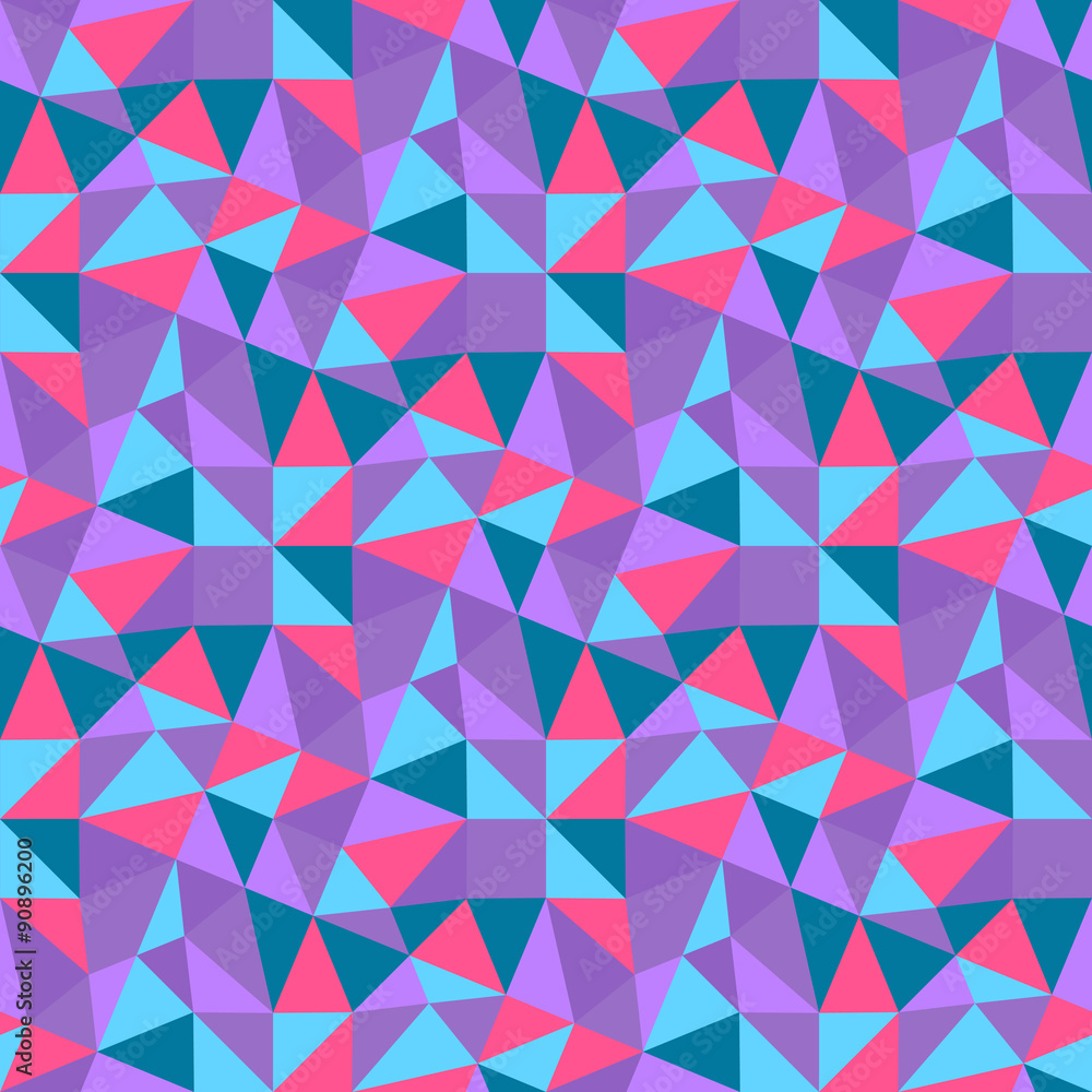 Seamless geometric triangles background. Mosaic. Seamless geometric triangles background. Mosaic.