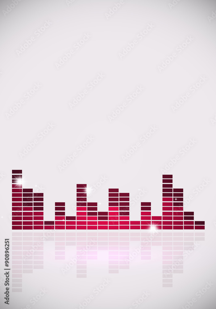 Naklejka premium Music Part Poster